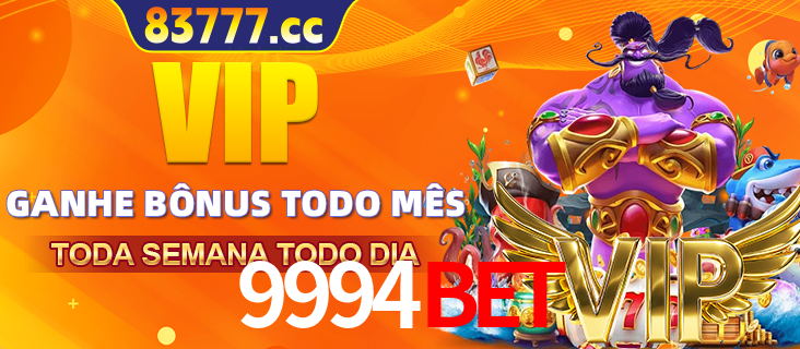 Banner promocional do 9994BET oferecendo 100% de recompensas adicionais contínuas para quem fizer o login diário (Daily sign-in), com um mascote de coelho.