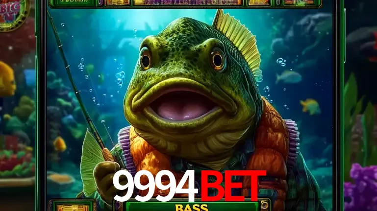 Personagem de peixe pescador do popular jogo de slot com tema de pescaria, uma das emocionantes opções de caça-níqueis para jogar e ganhar no cassino 9994BET.